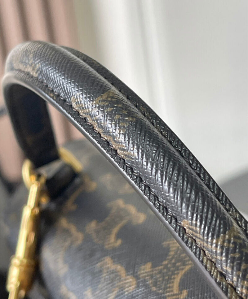 Celine Teen Nino Bag In Triomphe Canvas Coffee